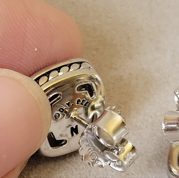 David Yurman Sterling Silver 7mm Albion Stud Earrings Garnet with Diamonds - Picture 3 of 7